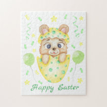 Cuato oso de Pascua para un Poster de ánimo positi