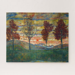Puzzle Cuatro árboles (arte paisajístico) (por Egon Schie