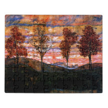 Cuatro árboles de Egon Schiele Bella Artes