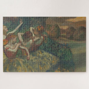 Puzzle Cuatro bailarinas, pintura impresionista, Edgar De