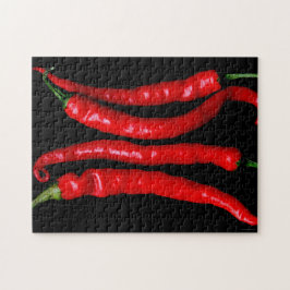 Puzzle Cuatro Chilies rojos 11x14 252pc jpcnm