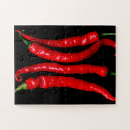 Puzzle Cuatro Chilies rojos 11x14 30pc jpcnm