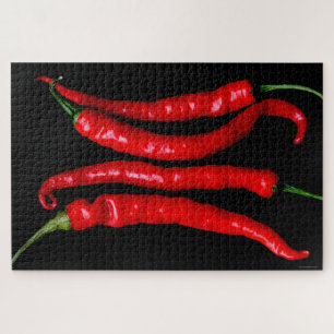 Puzzle Cuatro Chilies rojos 20x30 1014pc jpcna