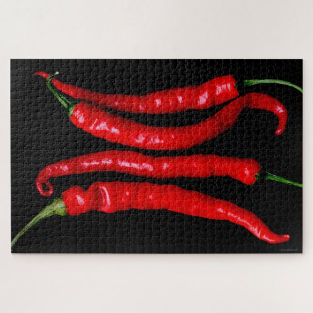 Puzzle Cuatro Chilies rojos 20x30 1014pc jpcna (Horizontal)