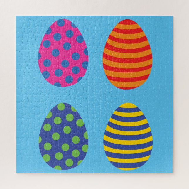 Puzzle Cuatro coloridos huevos de Pascua (Vertical)