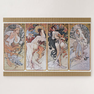 Puzzle Cuatro estaciones, Alphonse Mucha