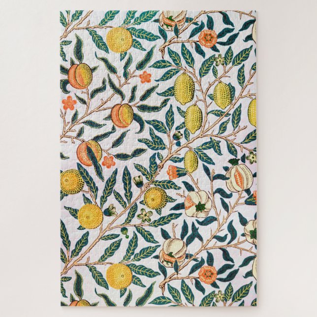Puzzle Cuatro frutas, William Morris (Vertical)