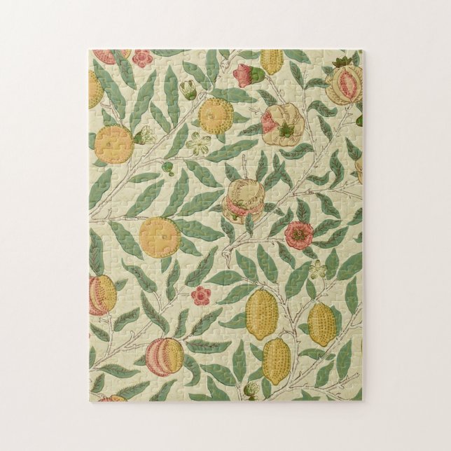 Puzzle Cuatro frutas, William Morris (Vertical)