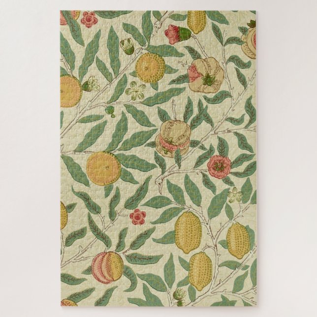 Puzzle Cuatro frutas, William Morris (Vertical)