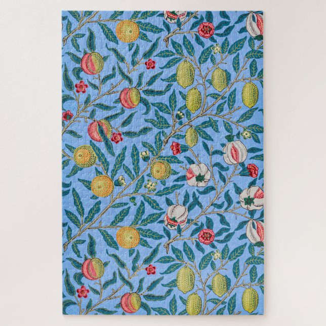 Puzzle Cuatro frutas, William Morris (Vertical)