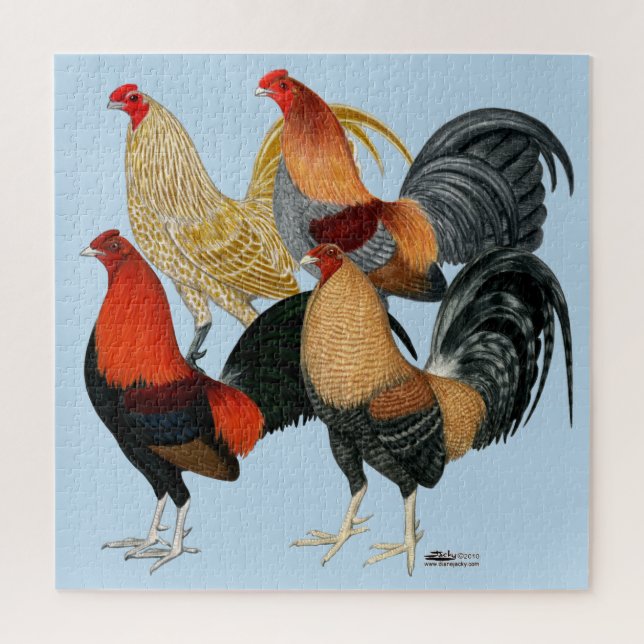 Puzzle Cuatro Gamecocks (Vertical)