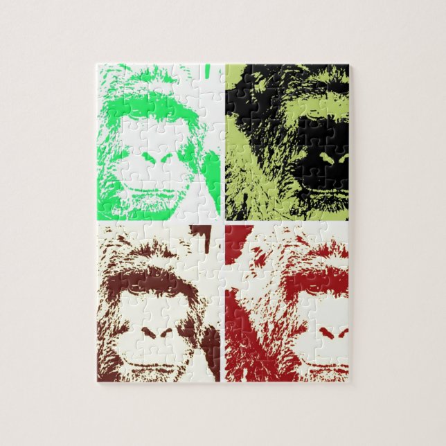 Puzzle Cuatro gorilas (Vertical)