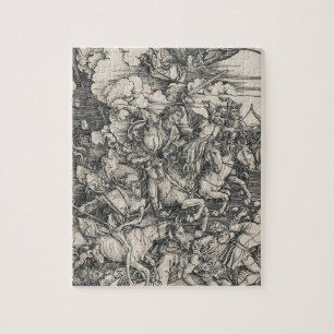 Puzzle Cuatro jinetes de la apocalipsis por Durer