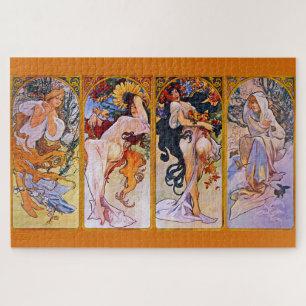 Puzzle Cuatro temporadas de Alfons Mucha