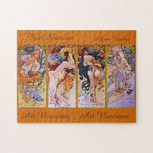 Puzzle Cuatro temporadas de Alfons Mucha