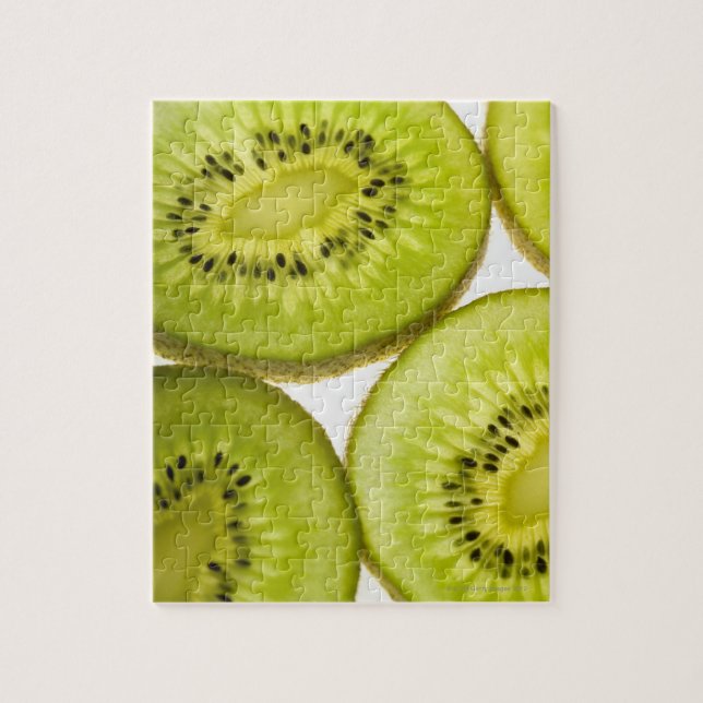 Puzzle Cuatro trozos de kiwi en rodajas (Vertical)