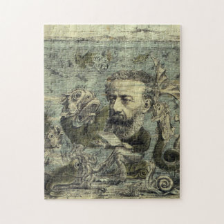 Puzzle Cubierta periódica de Jules Verne del vintage