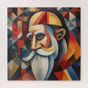Puzzle Cubism Santa Claus