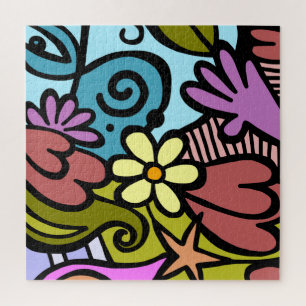 Puzzle Cubismo abstracto moderno personalizado arte