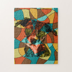 Puzzle cubismo de perro