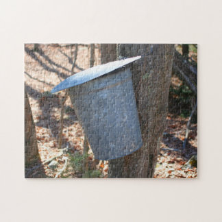 Puzzle Cubo De Basura De Azúcar De Maple En La Naturaleza