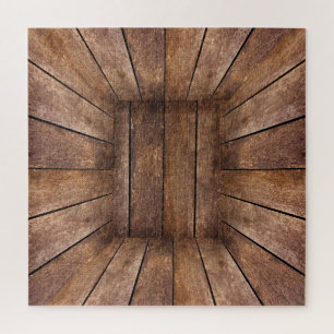 Puzzle Cubo de madera abstracta