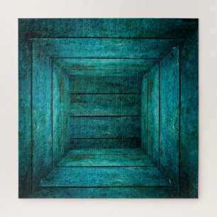 Puzzle Cubo de madera abstracta