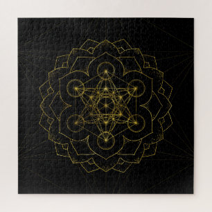 Puzzle Cubo de Metatrón en loto Geometría Sagrada