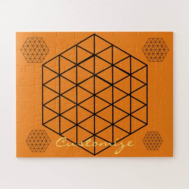 Puzzle Cubo Thunder_Cove geométrico 3D (Horizontal)