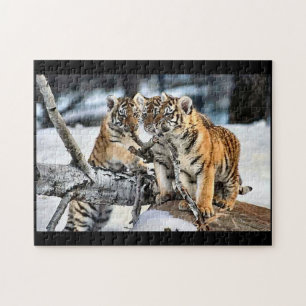 Puzzle Cubos de tigres en juego