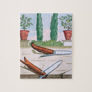 Puzzle Cuchillo que cultiva un huerto, de "Hesperides"