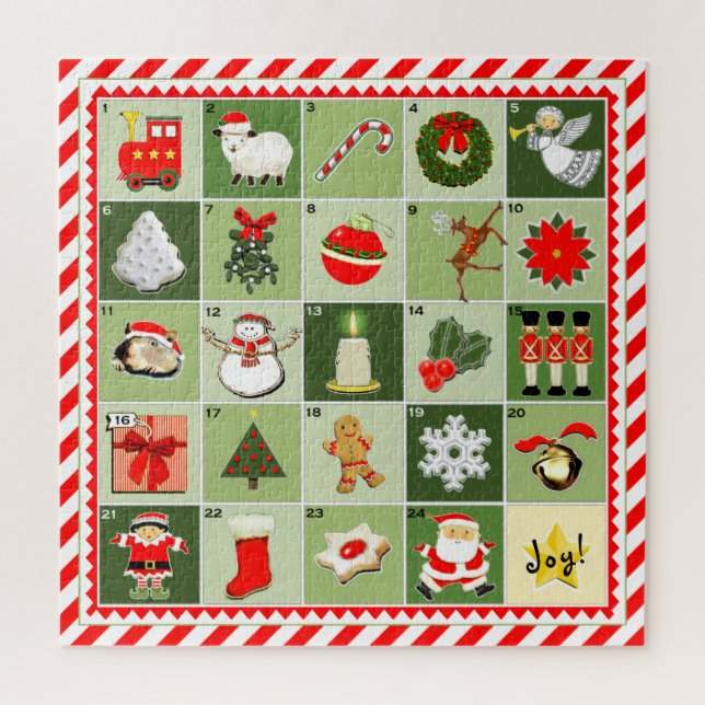 Puzzle Cuenta regresiva de Navidad (Vertical)