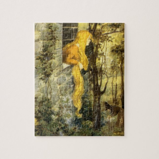 Puzzle Cuento de Hadas Antiguo, Rapunzel con Cabello Rubi (Vertical)