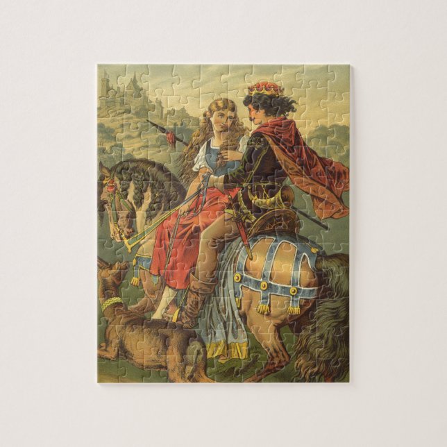 Puzzle Cuento de Hadas Victoriano Antiguo, Hermano y Herm (Vertical)