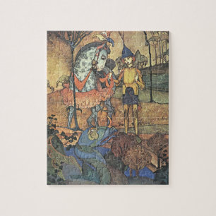 Puzzle Cuento de Hadas Vintage, Un Caballero Valiente y D