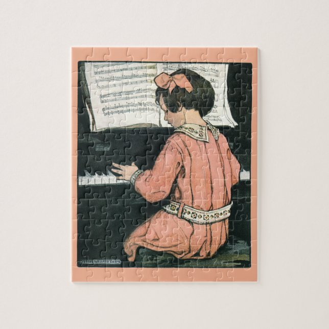 Puzzle Cuentos de Jessie Willcox Smith, Chica de música d (Vertical)