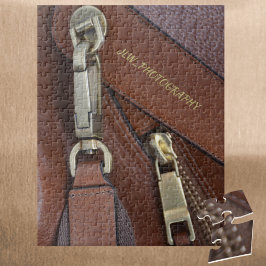 Puzzle Cuero recortado y subido personalizado