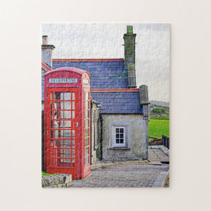 Puzzle Cuerpo de teléfono rojo irlandés