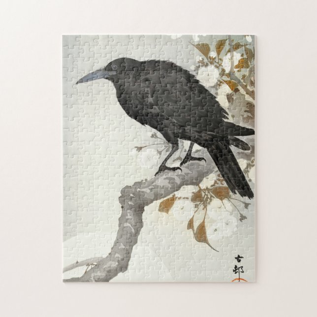 Puzzle Cuervo Cuervo Japonés Koson Pájaro (Vertical)