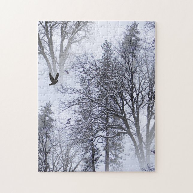 Puzzle Cuervo de Invierno... (Vertical)