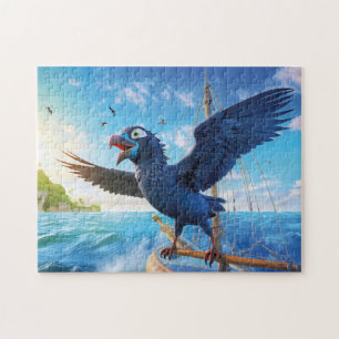 Puzzle Cuervo en viaje de vela en los mares del sur