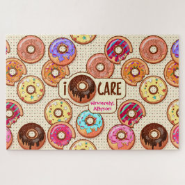 Puzzle Cuidados de anillos Graciosos Donut Dulces Tratami