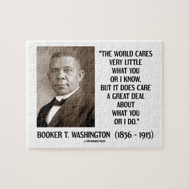 Puzzle Cuidados del mundo del Booker T. Washington muy (Horizontal)