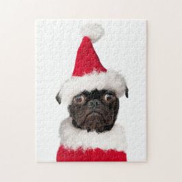 Puzzle Cuidados Navidades Pug Puppy Santa
