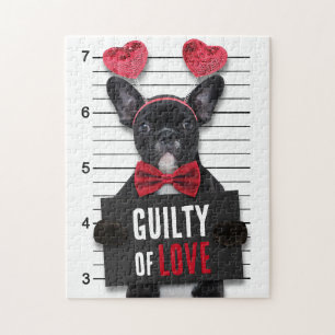 Puzzle Culpable Amor Mugshot Perro Divertido El día de Sa