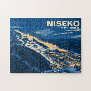 Puzzle Cultura de la nieve en Japón, pueblo de Niseko ニセコ