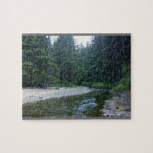 Puzzle Cummins Creek en el Parque Estatal Neptune, OR