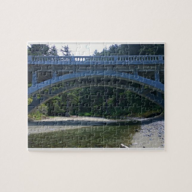 Puzzle Cummins Creek en el Parque Estatal Neptune, OR (Horizontal)