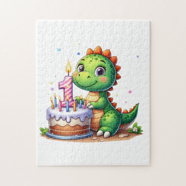 Puzzle Cumpleaños 1 de Dino (Vertical)