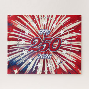 Puzzle Cumpleaños 250 de América 1776-2026 Fuegos Artific